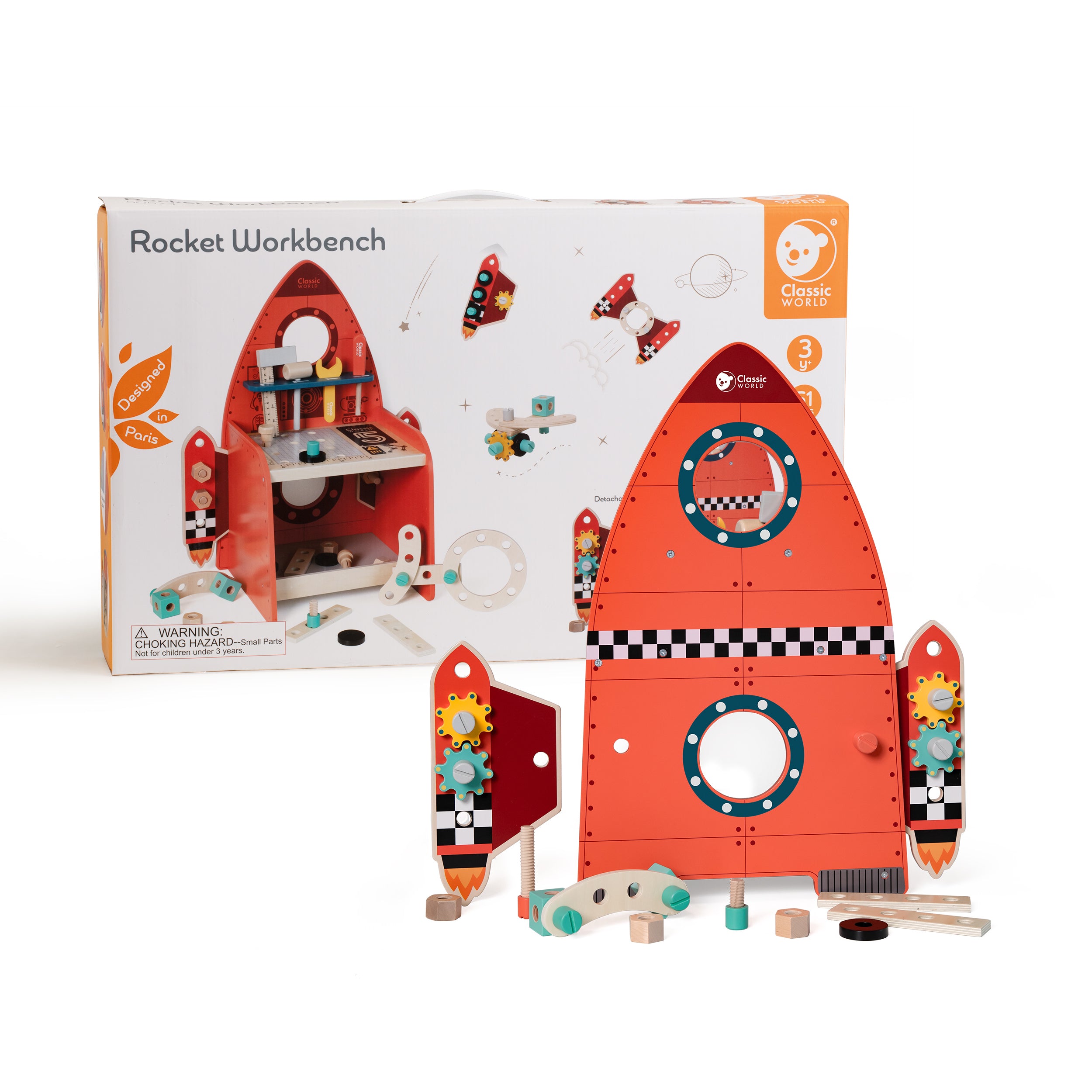Classic World Rocket Workbench Playset