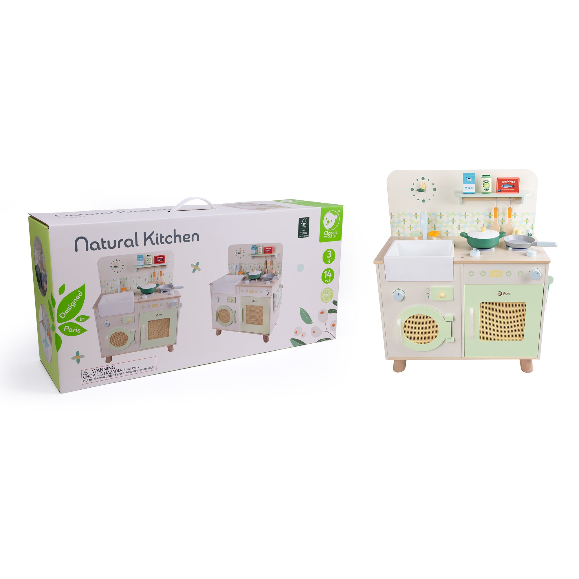 Classic World Wooden Natural Kitchen