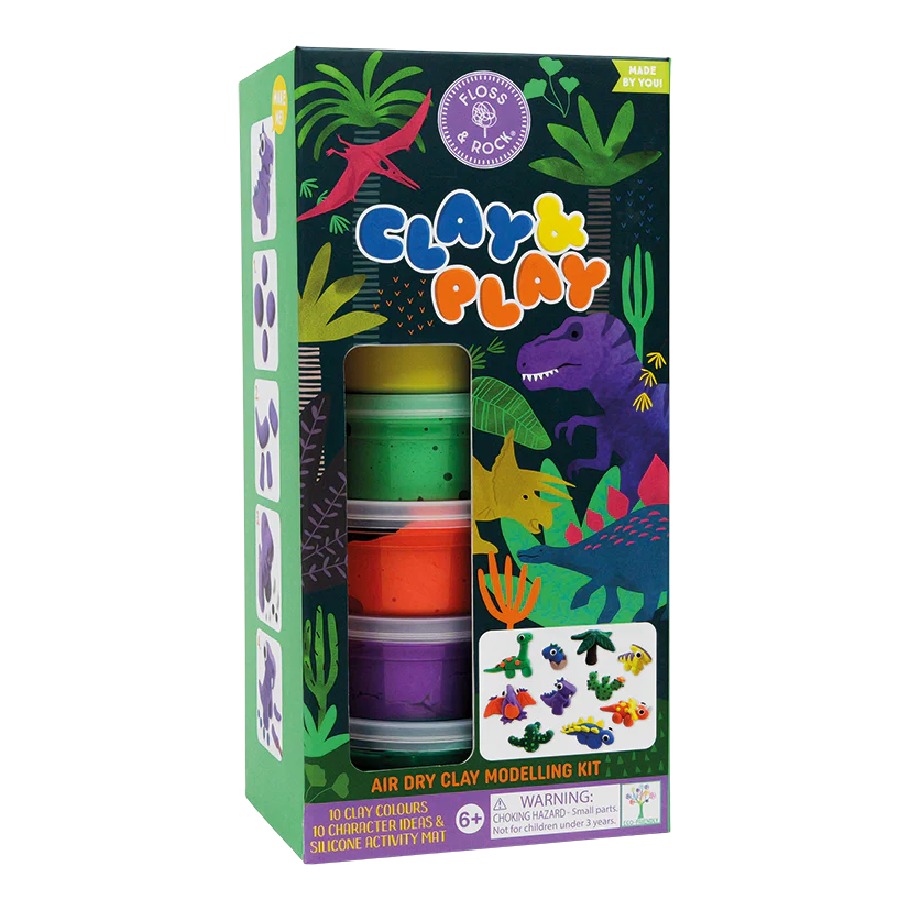 Floss &amp; Rock Clay &amp; Play – Dinosaur