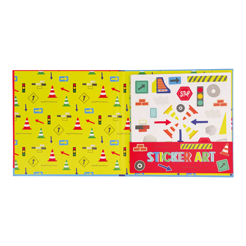 Floss &amp; Rock Sticker Art – Construction