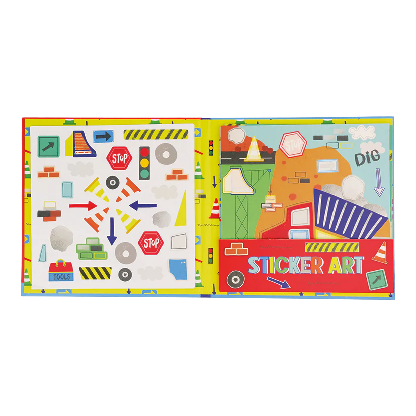 Floss &amp; Rock Sticker Art – Construction