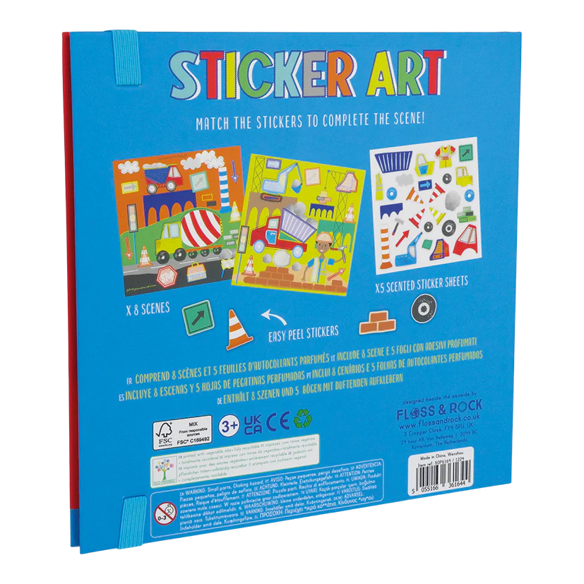 Floss &amp; Rock Sticker Art – Construction