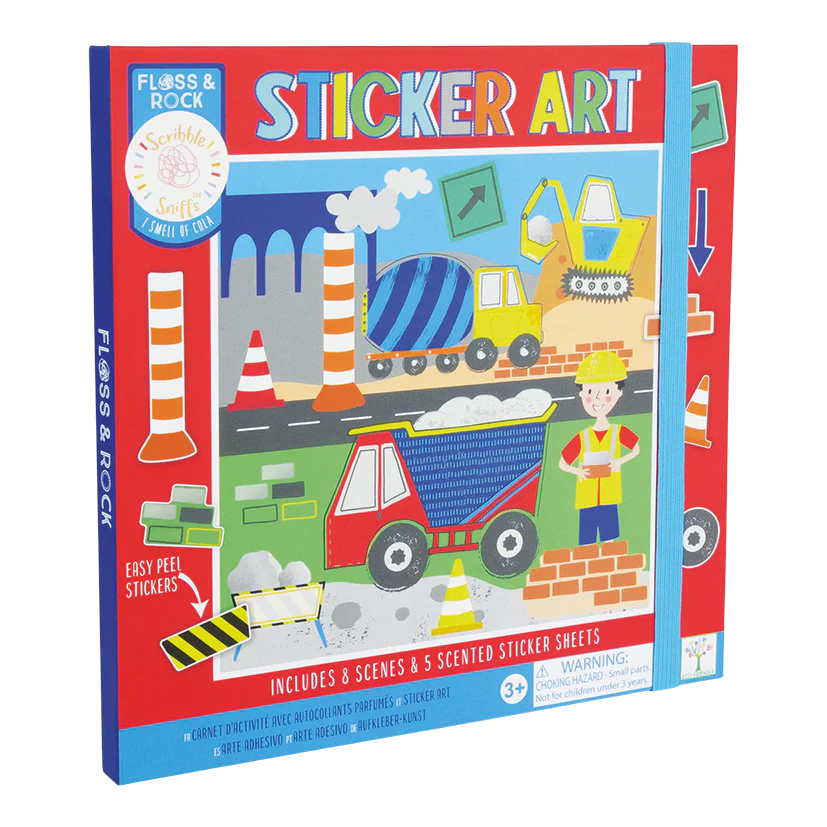 Floss &amp; Rock Sticker Art – Construction