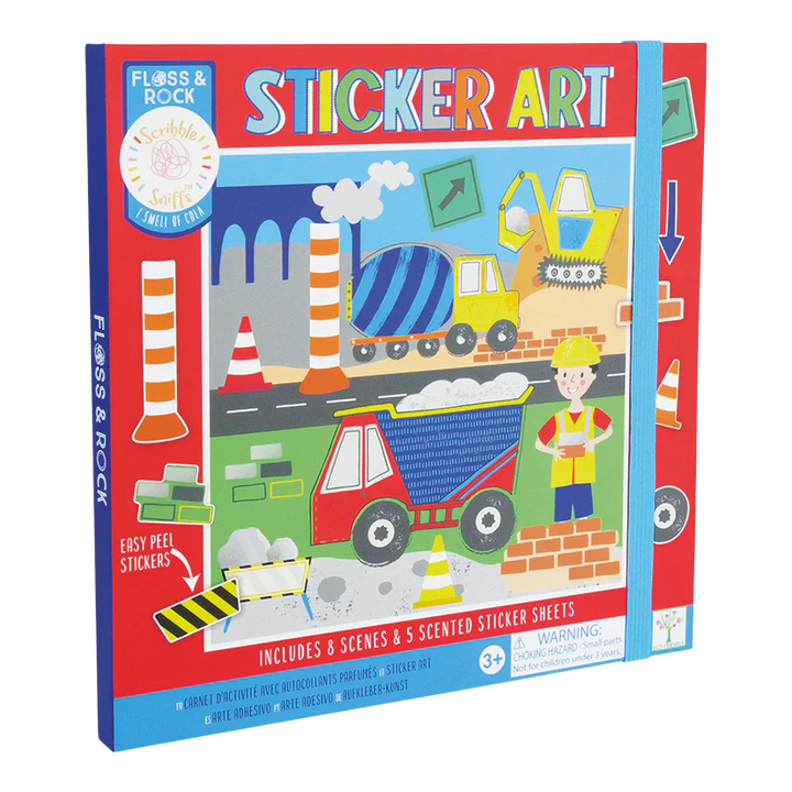 Floss &amp; Rock Sticker Art – Construction
