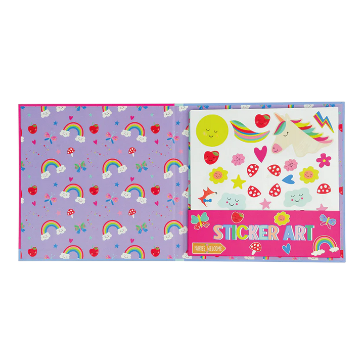 Floss &amp; Rock Sticker Art – Rainbow Fairy