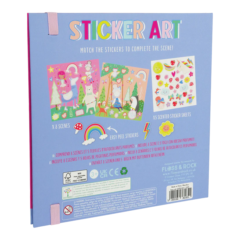 Floss &amp; Rock Sticker Art – Rainbow Fairy