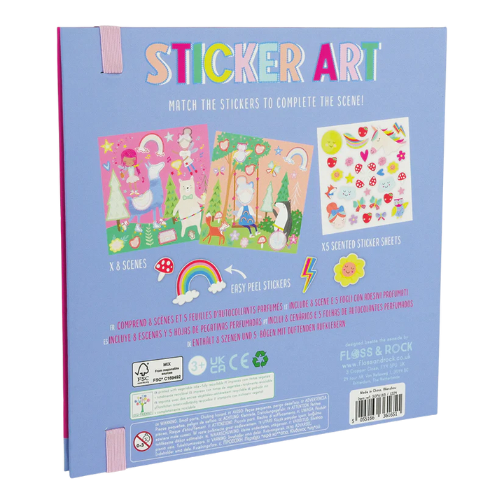 Floss &amp; Rock Sticker Art – Rainbow Fairy