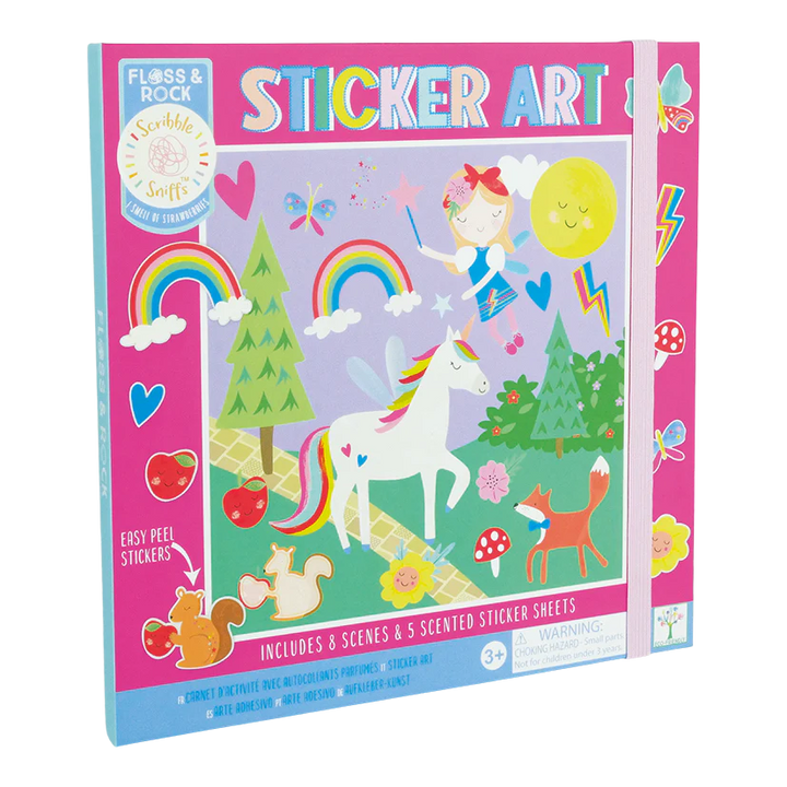 Floss &amp; Rock Sticker Art – Rainbow Fairy