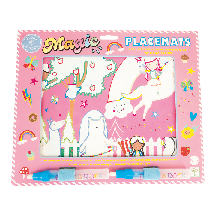 Floss &amp; Rock Magic Water Placemats – Rainbow Fairy