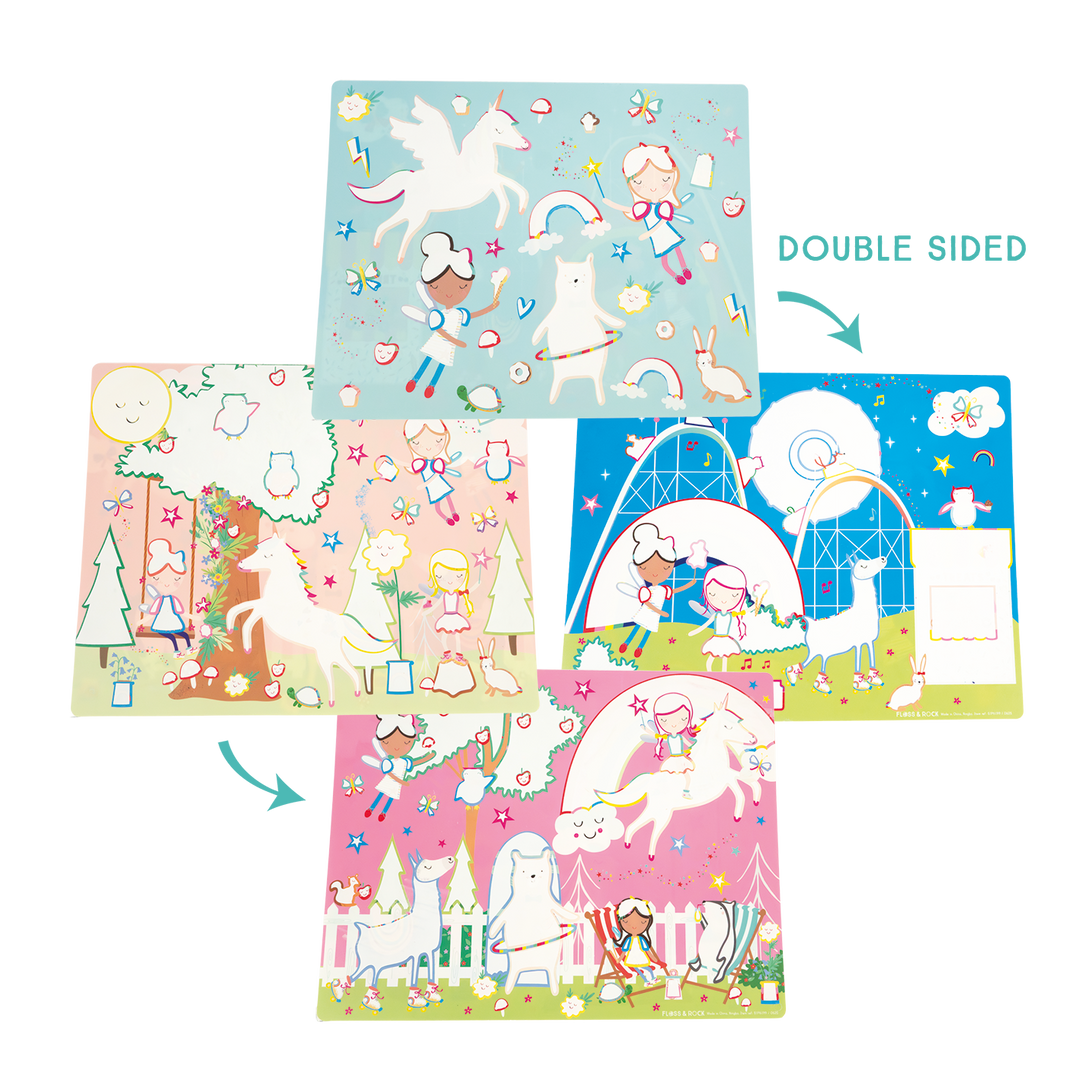 Floss &amp; Rock Magic Water Placemats – Rainbow Fairy