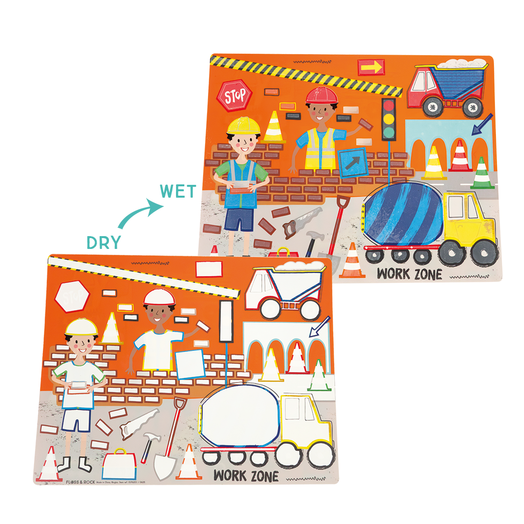 Floss &amp; Rock Magic Water Placemats – Construction
