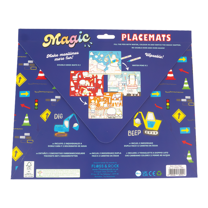Floss &amp; Rock Magic Water Placemats – Construction