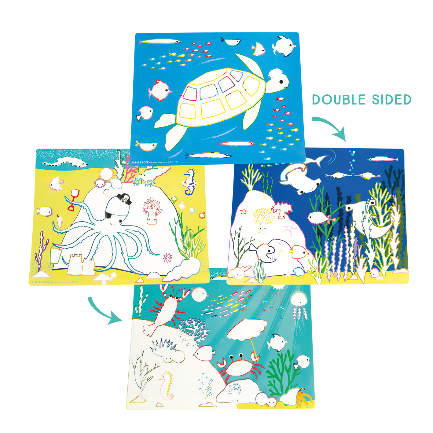 Floss & Rock Magic Water Placemats – Ocean