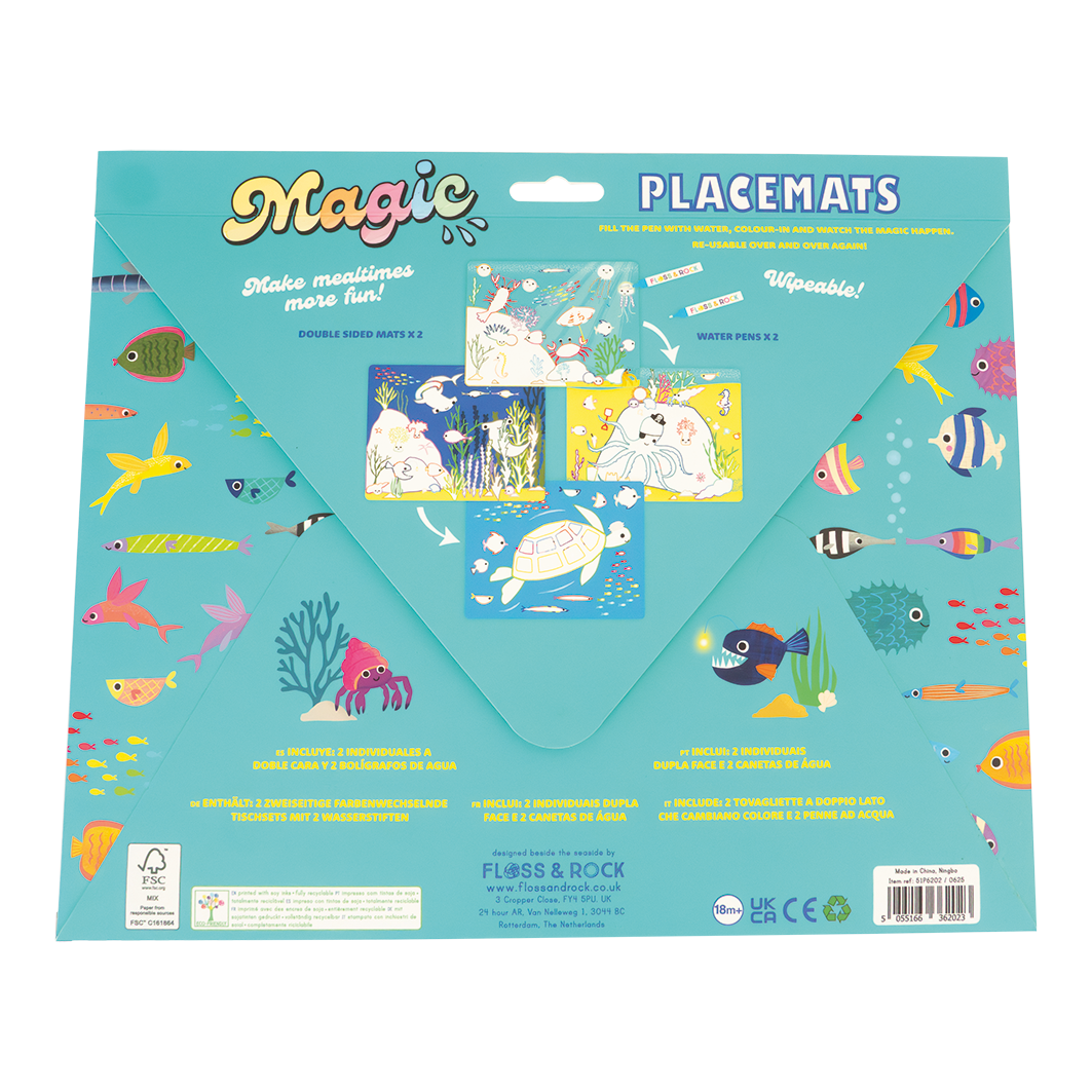 Floss &amp; Rock Magic Water Placemats – Ocean