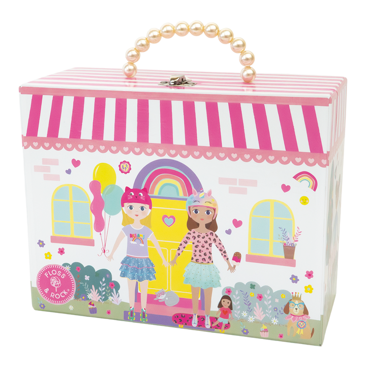 Floss &amp; Rock Musical Tin Tea Set – Best Friends (9 Piece)