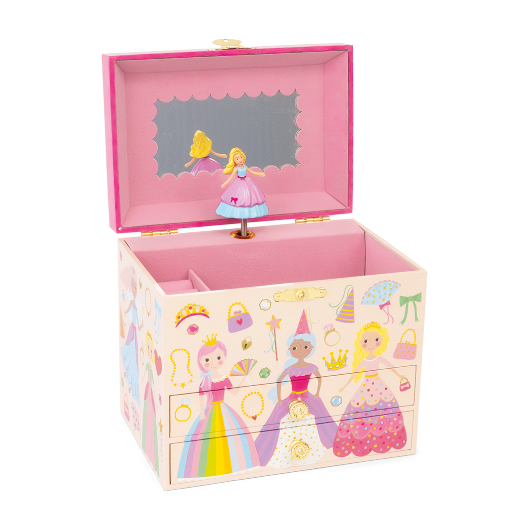 Floss & Rock Musical Jewellery Box with Drawers – Princess