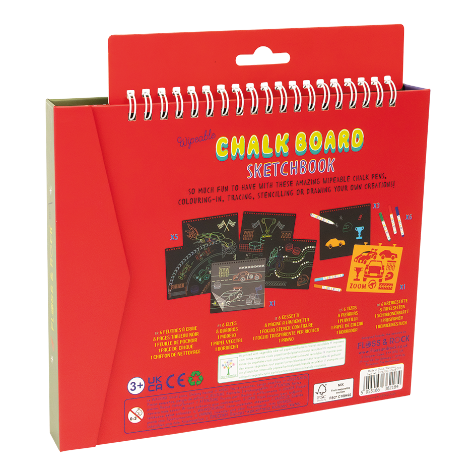 Floss & Rock Chalkboard Sketchbook – Cars