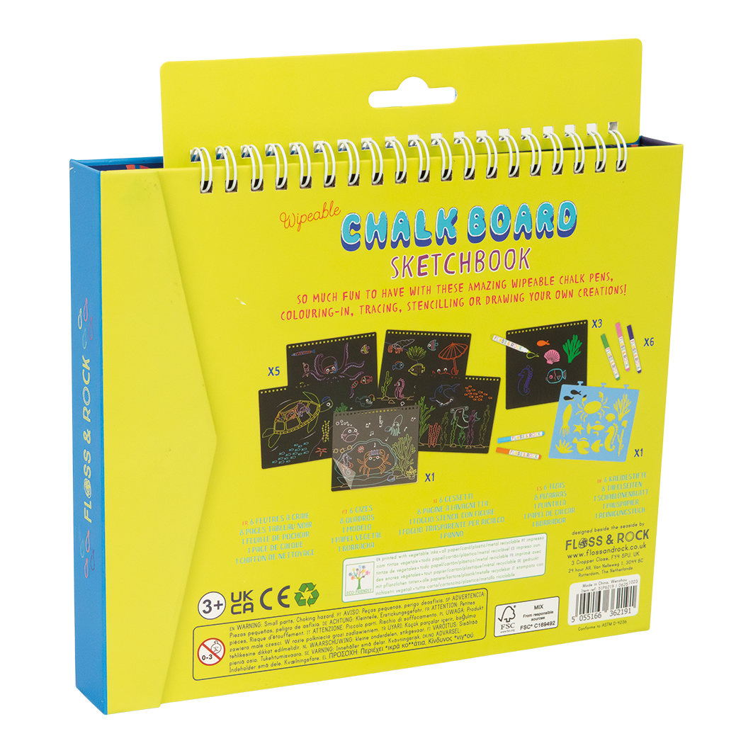 Floss &amp; Rock Chalkboard Sketchbook – Ocean