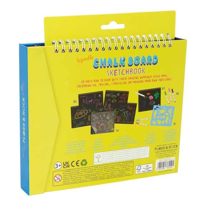 Floss &amp; Rock Chalkboard Sketchbook – Ocean