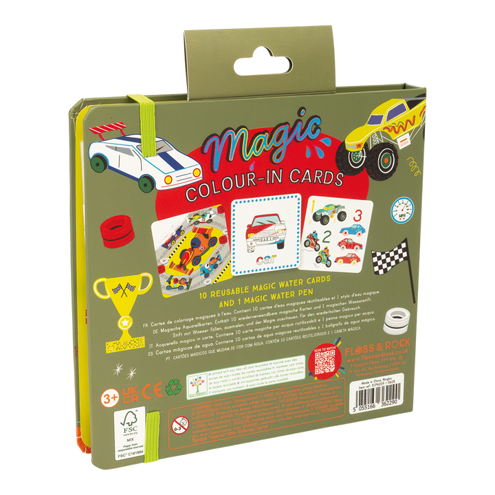 Floss &amp; Rock Magic Colour Changing Water Cards – Cars