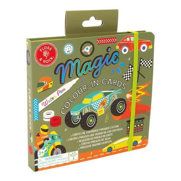 Floss & Rock Magic Colour Changing Water Cards – Cars