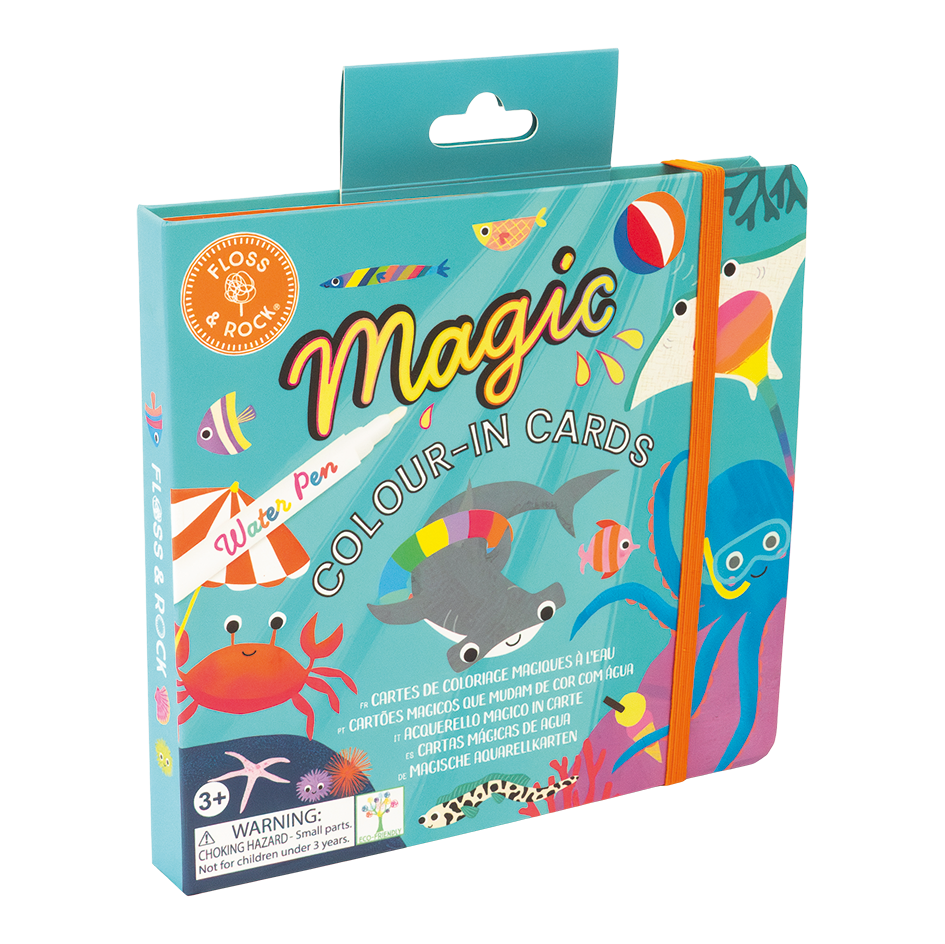 Floss & Rock Magic Colour Changing Water Cards – Ocean