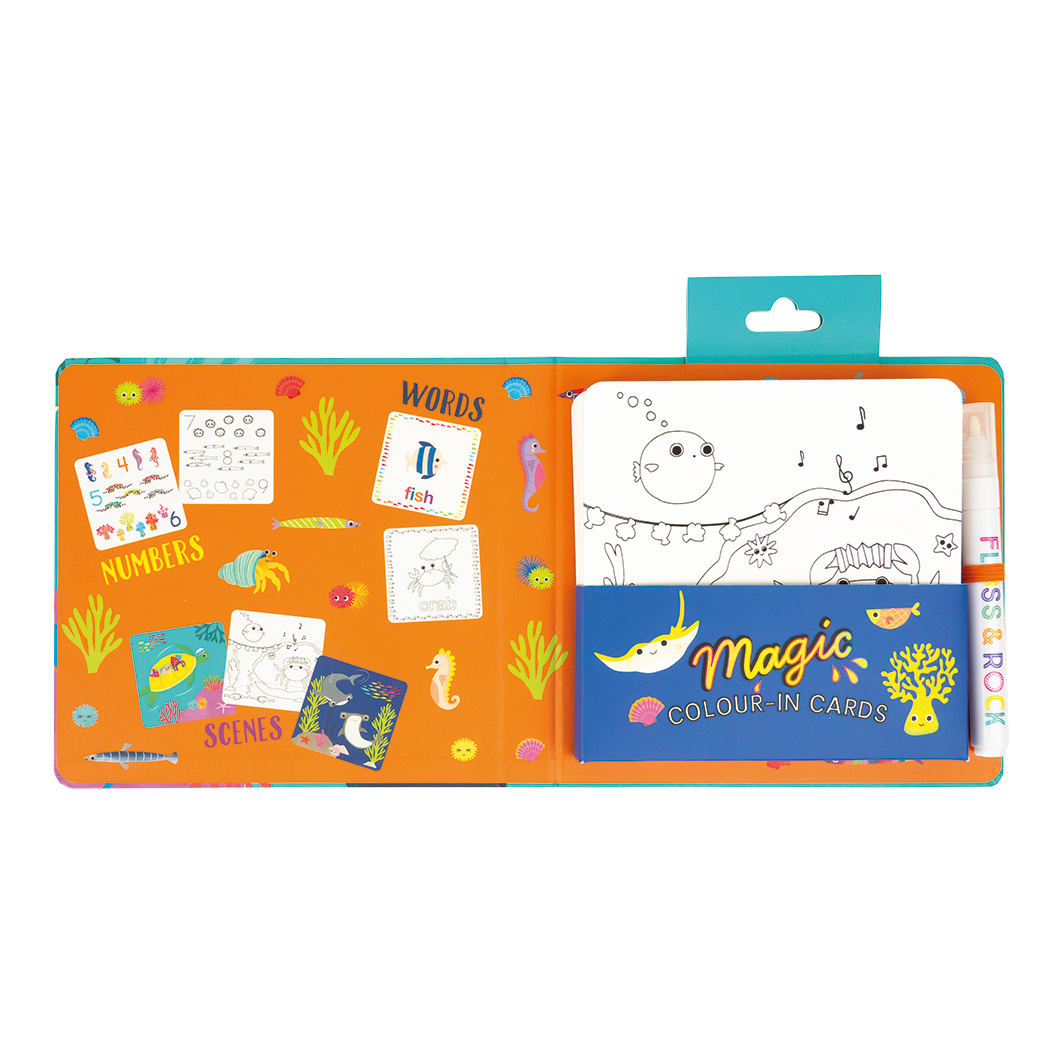 Floss & Rock Magic Colour Changing Water Cards – Ocean