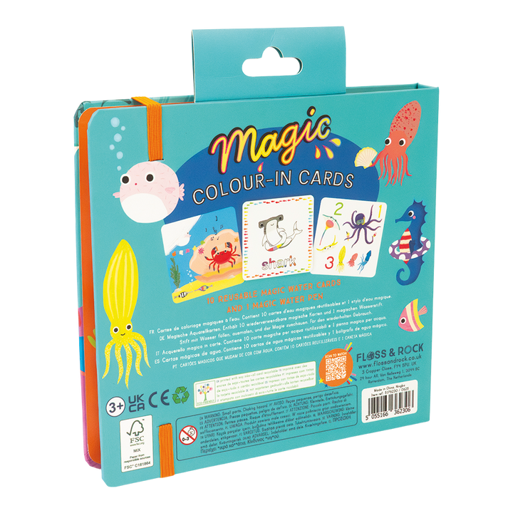 Floss &amp; Rock Magic Colour Changing Water Cards – Ocean