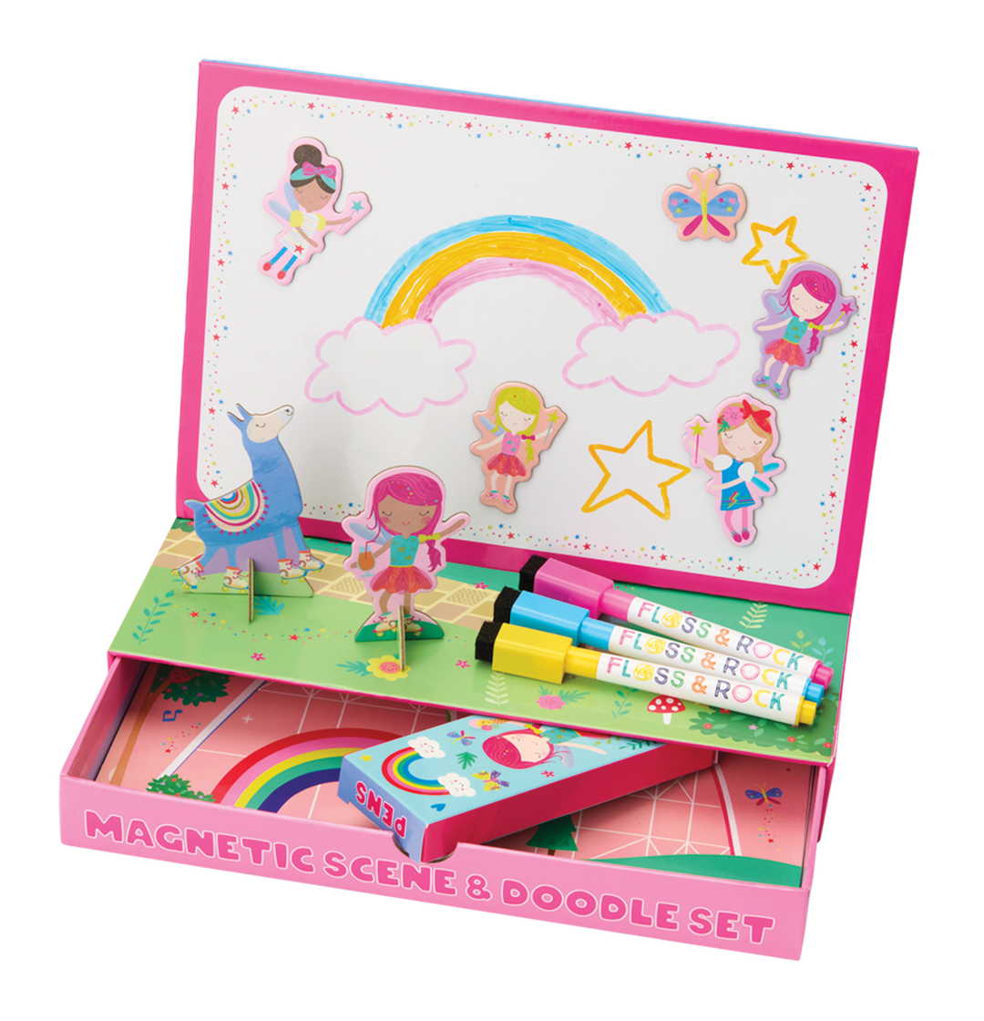 Floss &amp; Rock Magnetic Scene &amp; Doodle Set – Rainbow Fairy