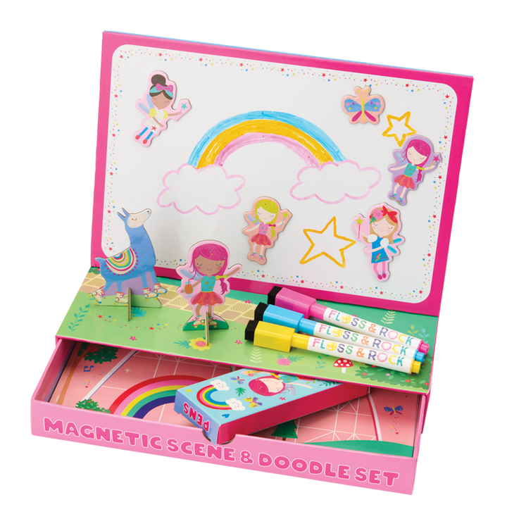 Floss &amp; Rock Magnetic Scene &amp; Doodle Set – Rainbow Fairy