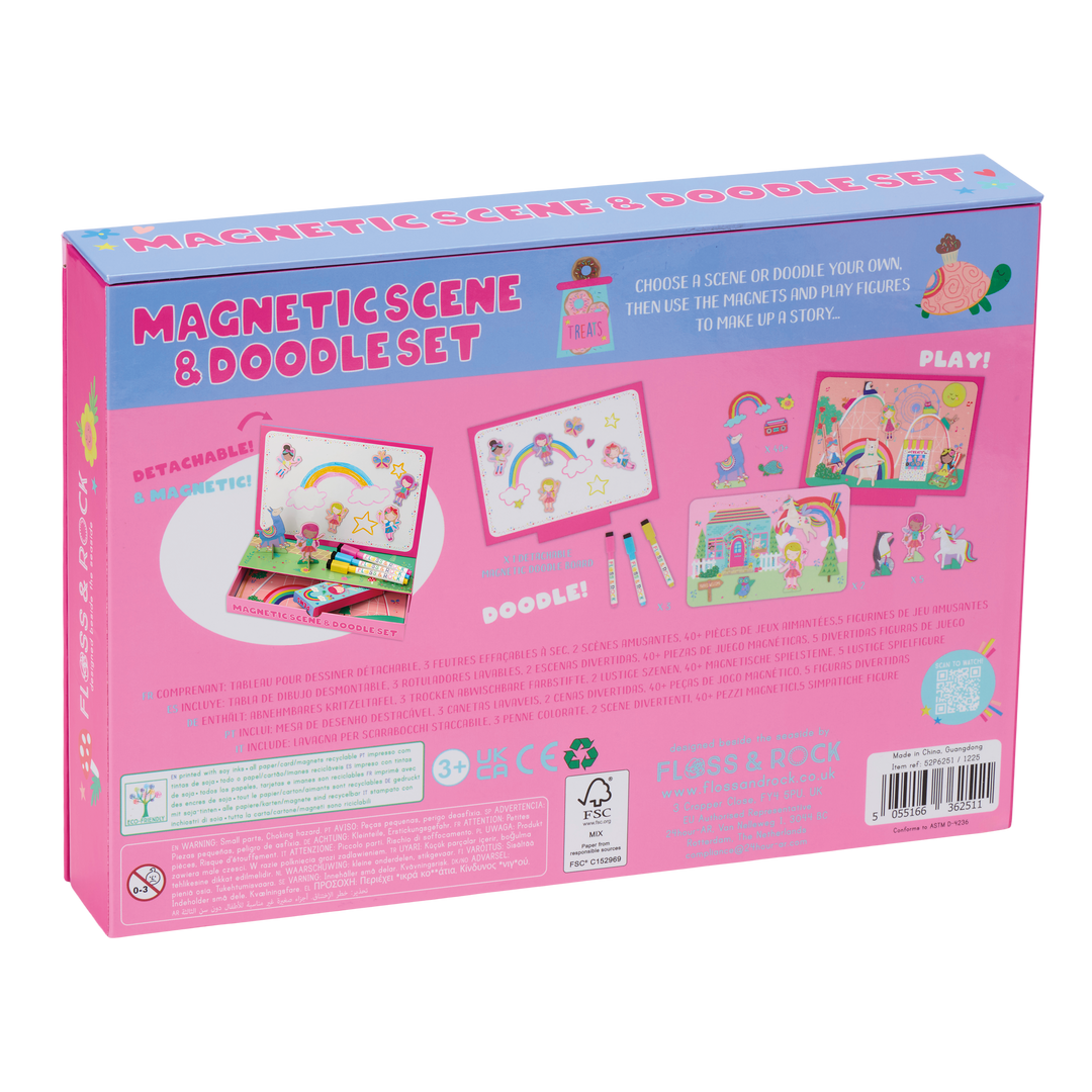 Floss &amp; Rock Magnetic Scene &amp; Doodle Set – Rainbow Fairy