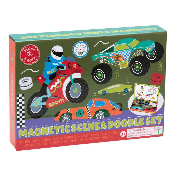 Floss &amp; Rock Magnetic Scene &amp; Doodle Set – Cars