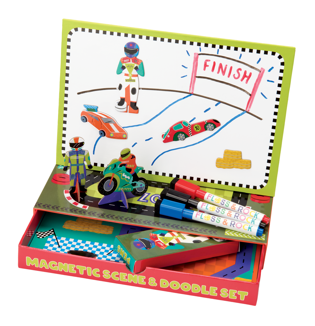 Floss &amp; Rock Magnetic Scene &amp; Doodle Set – Cars