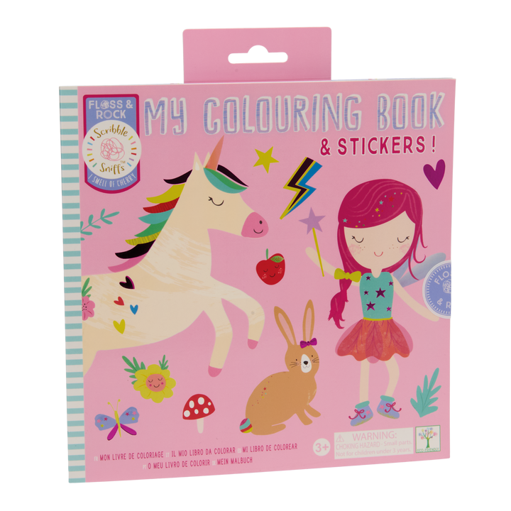 Floss &amp; Rock Scribble Sniffs My Colouring Book &amp; Stickers – Rainbow Fairy