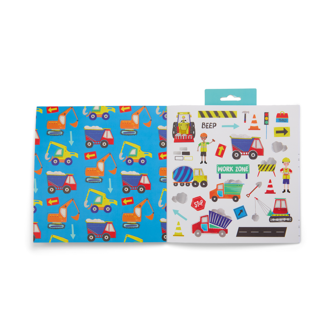 Floss &amp; Rock Scribble Sniffs My Colouring Book &amp; Stickers – Construction