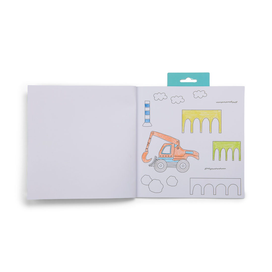 Floss &amp; Rock Scribble Sniffs My Colouring Book &amp; Stickers – Construction
