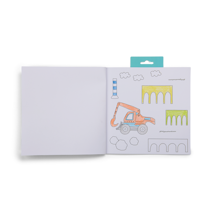 Floss &amp; Rock Scribble Sniffs My Colouring Book &amp; Stickers – Construction