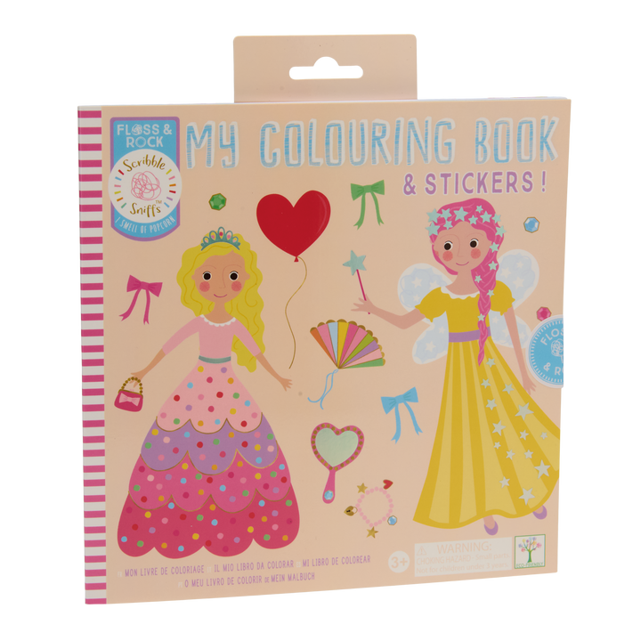 Floss &amp; Rock Scribble Sniffs My Colouring Book &amp; Stickers – Princess
