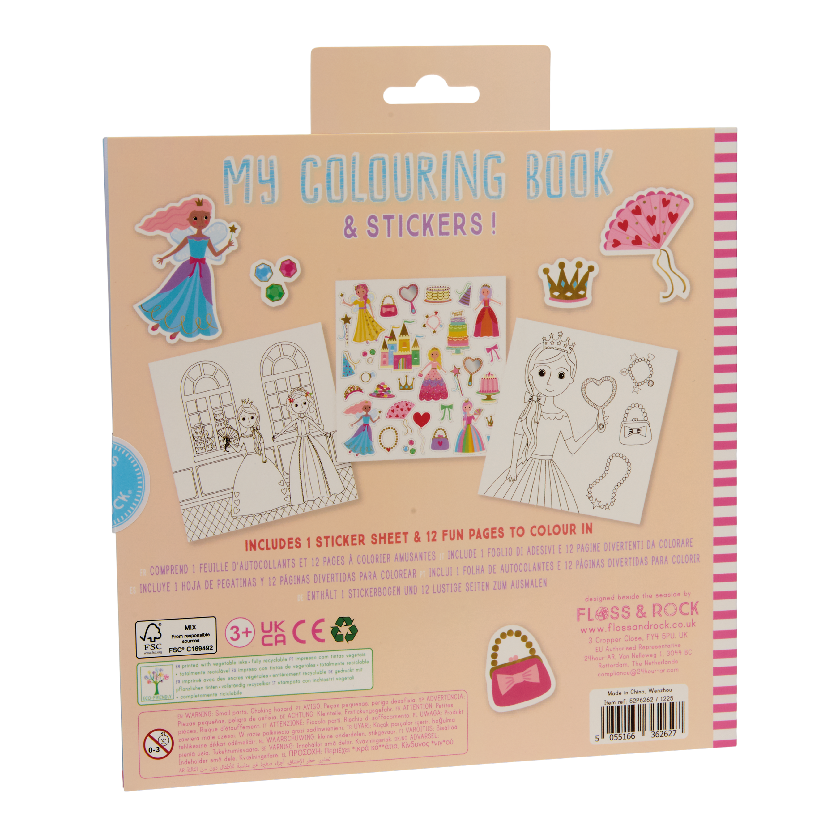 Floss & Rock Scribble Sniffs My Colouring Book & Stickers – Princess