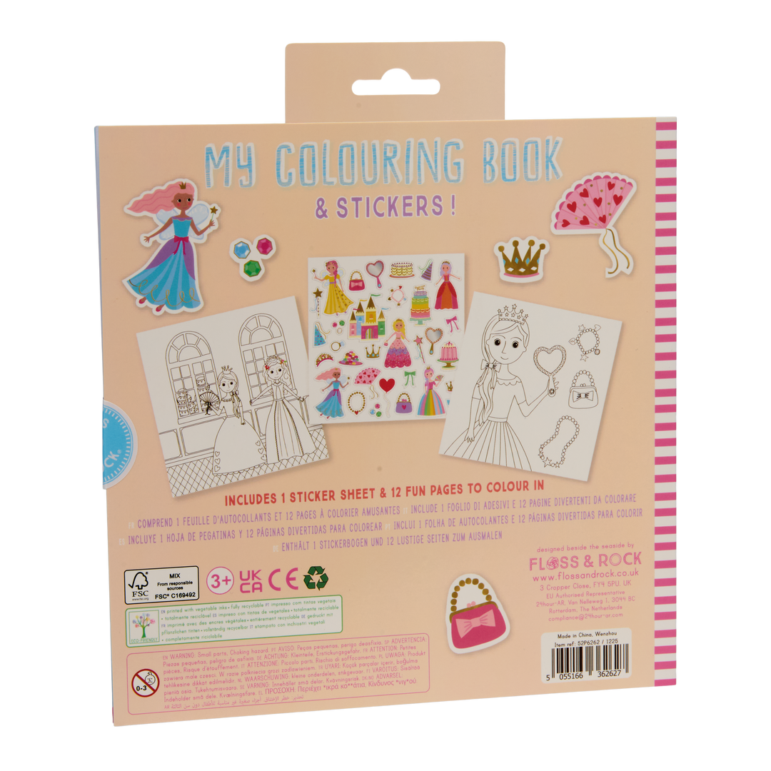 Floss &amp; Rock Scribble Sniffs My Colouring Book &amp; Stickers – Princess