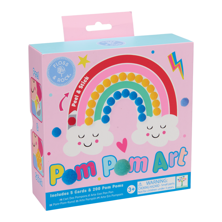 Floss &amp; Rock Pom Pom Art – Rainbow Fairy