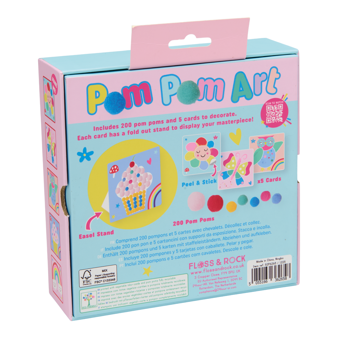 Floss &amp; Rock Pom Pom Art – Rainbow Fairy