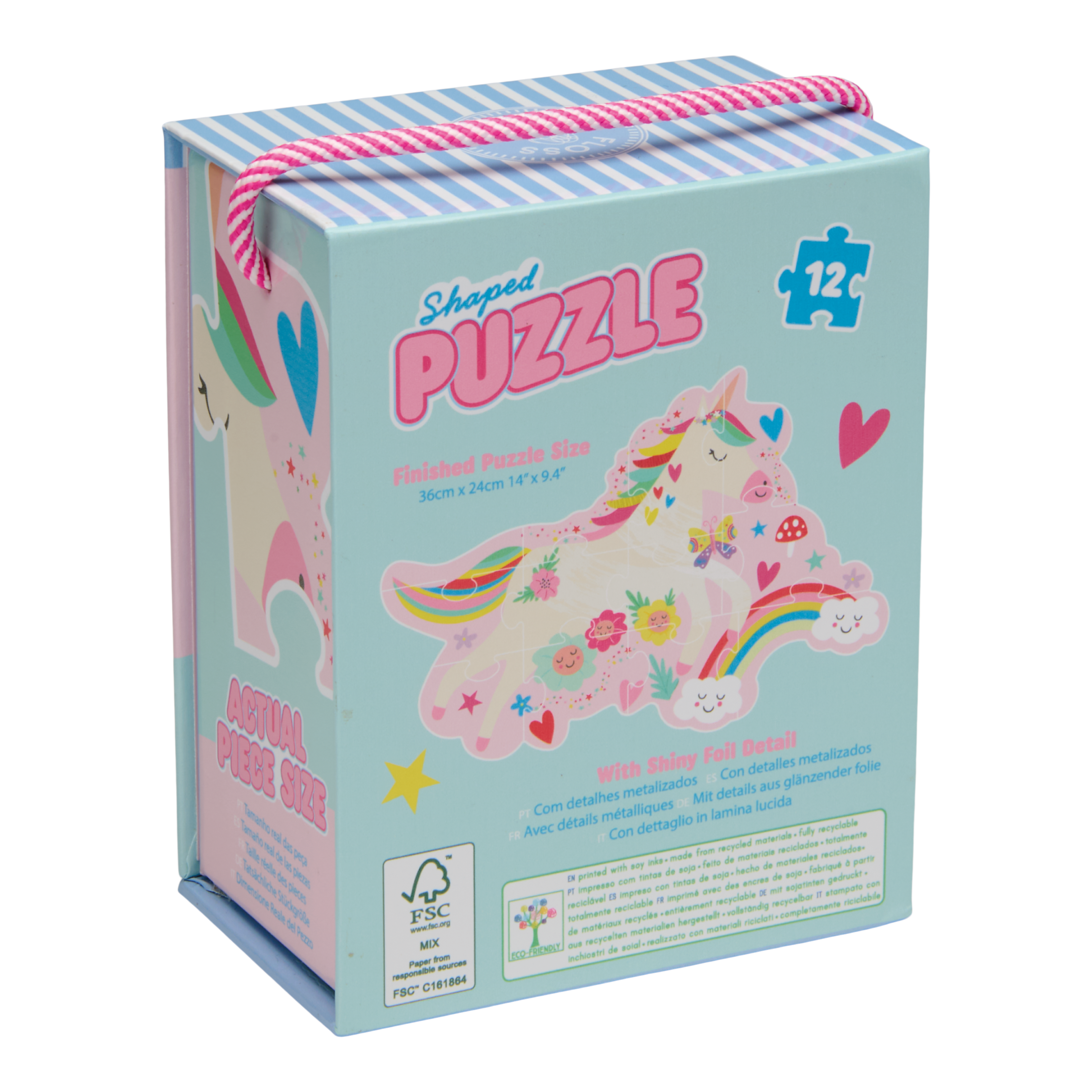 Floss & Rock Shaped Puzzle – Rainbow Fairy (12 Piece)