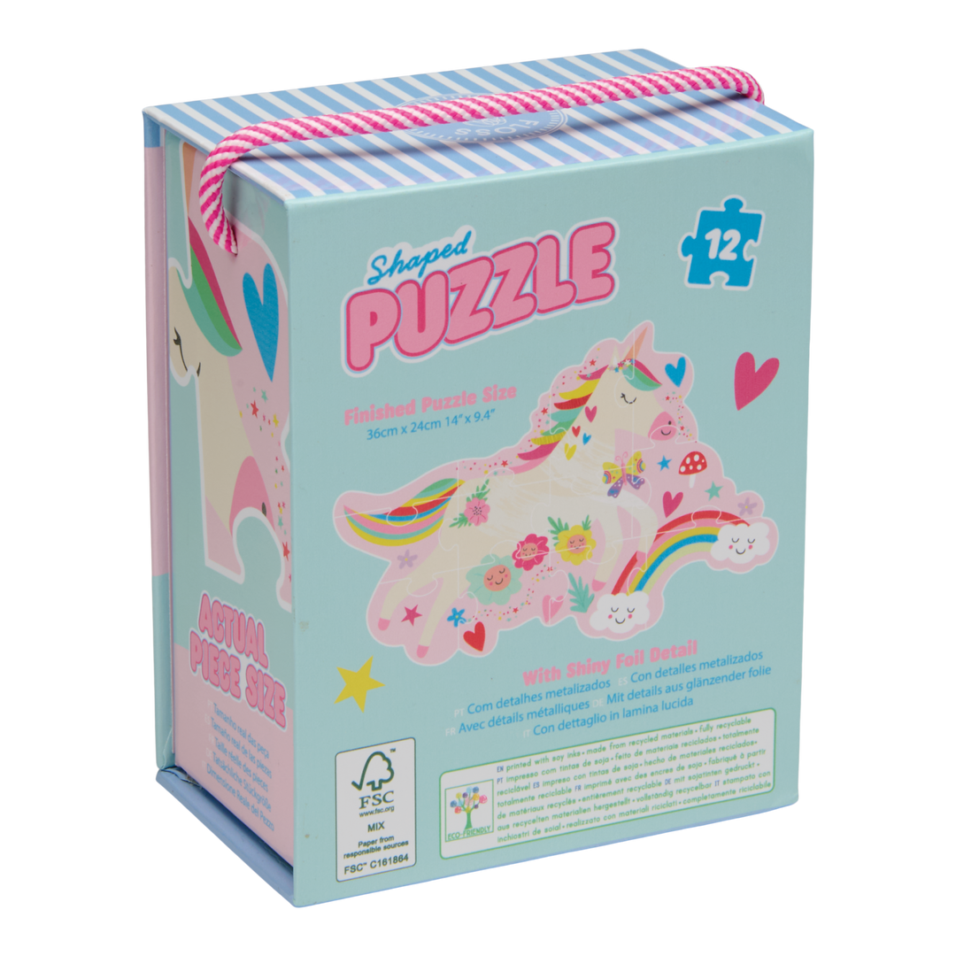 Floss &amp; Rock Shaped Puzzle – Rainbow Fairy (12 Piece)