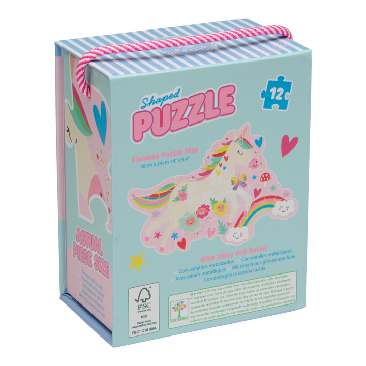 Floss &amp; Rock Shaped Puzzle – Rainbow Fairy (12 Piece)