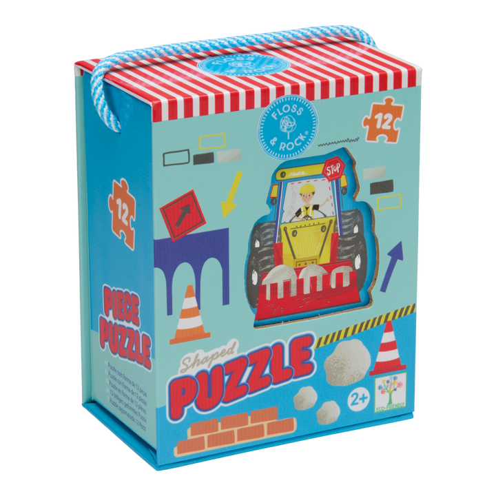 Floss &amp; Rock Shaped Puzzle – Construction (12 Piece)