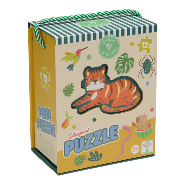 Floss &amp; Rock Shaped Puzzle – Jungle (12 Piece)