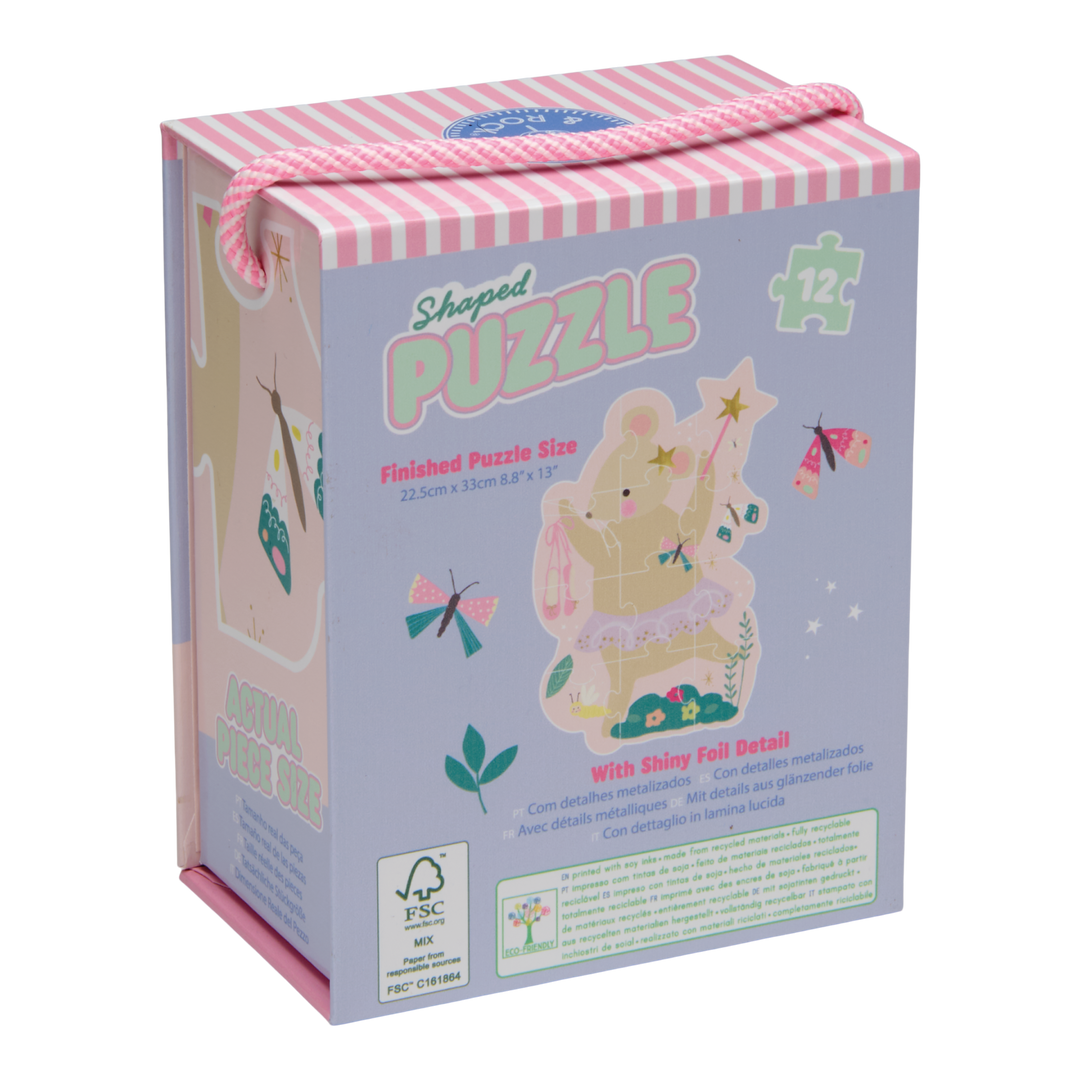 Floss &amp; Rock Shaped Puzzle – Enchanted (12 Piece)