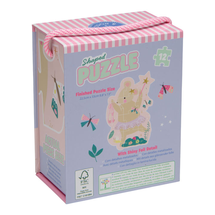 Floss &amp; Rock Shaped Puzzle – Enchanted (12 Piece)