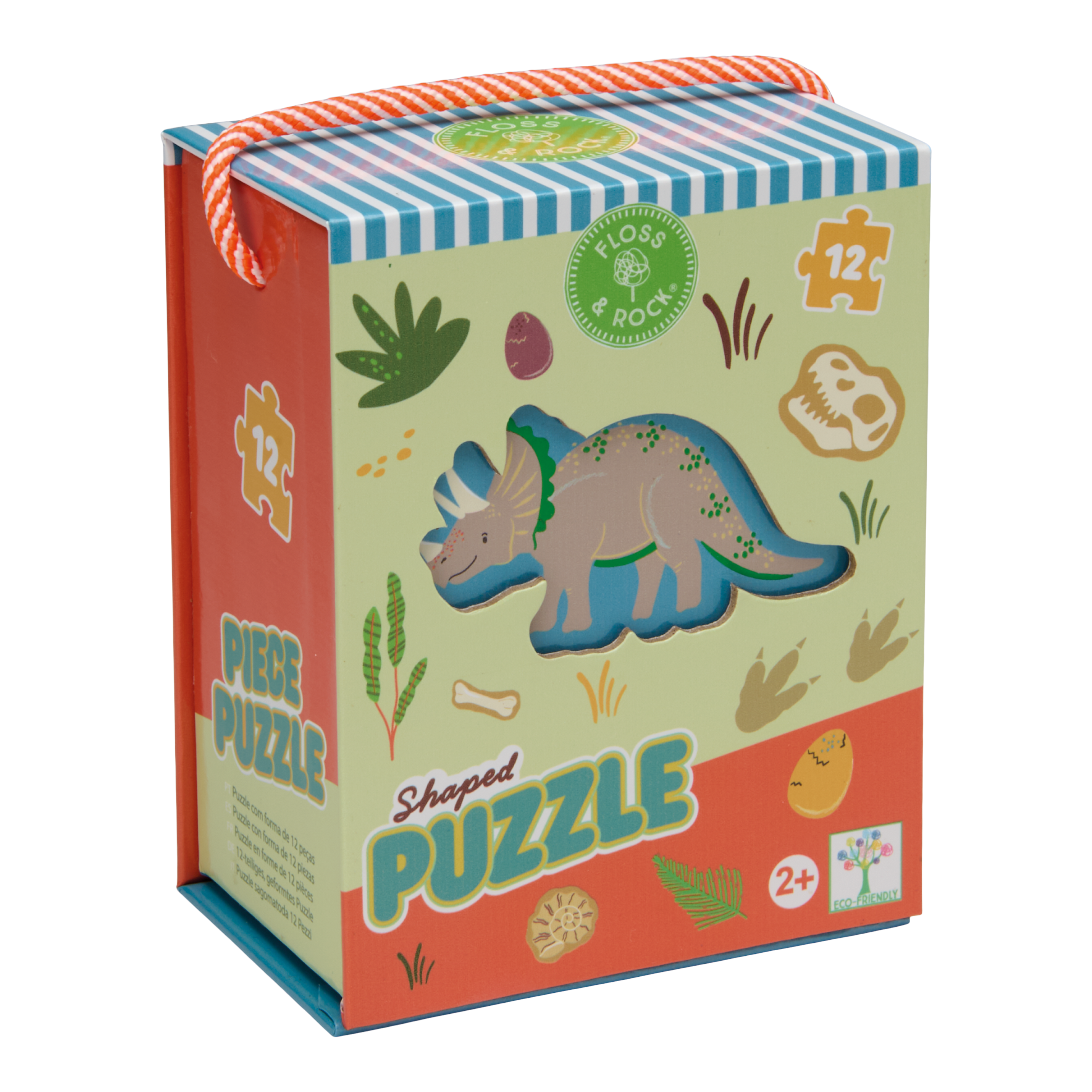 Floss & Rock Shaped Puzzle – Dinosaur (12 Piece)